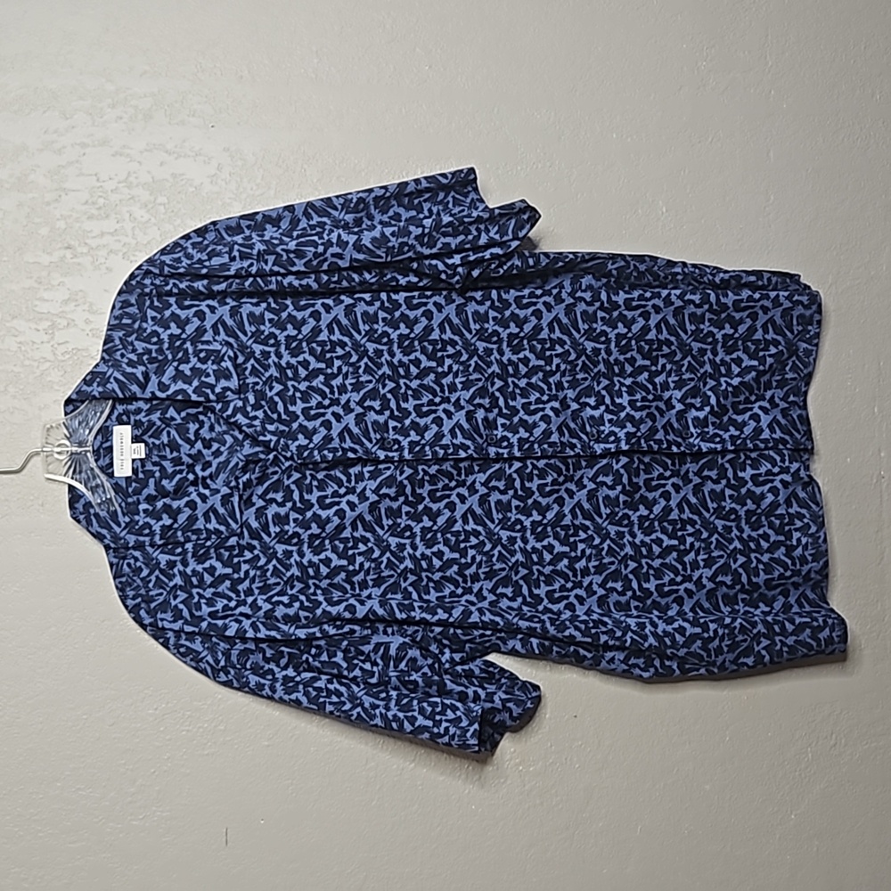 Free Assembly Blue Button Up sz 2XL